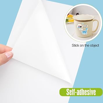 30 Sheet Sticker Paper for Printer A4, White Printable Vinyl