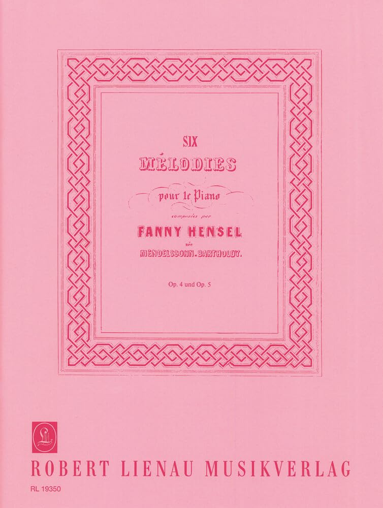 Six Mélodies: op. 4 und 5. piano.      Sheet music – January 1, 1993