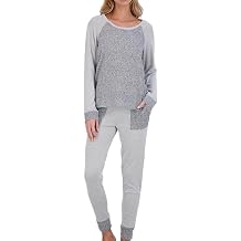 Lucky Brand Womens Pajama Set - 2 Piece Ribbed Hacci Long Sleeve and Joggers Sleepwear