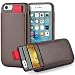 iPhone 6 Leather Case, iPhone 6s Card Holder Case, LAMEEKU Shockproof Wallet cover Leather Wallet case with Credit Card Slot Holder, Protective cover For Apple iPhone 6 / 6S 4.7inch Brown