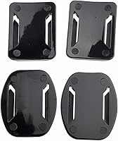 Vista 3 de SUNMENCO 24 almohadillas adhesivas para casco 3M, calcomanías VHB, superficie plana curvada, montaje en base de acción, accesorios para cámara