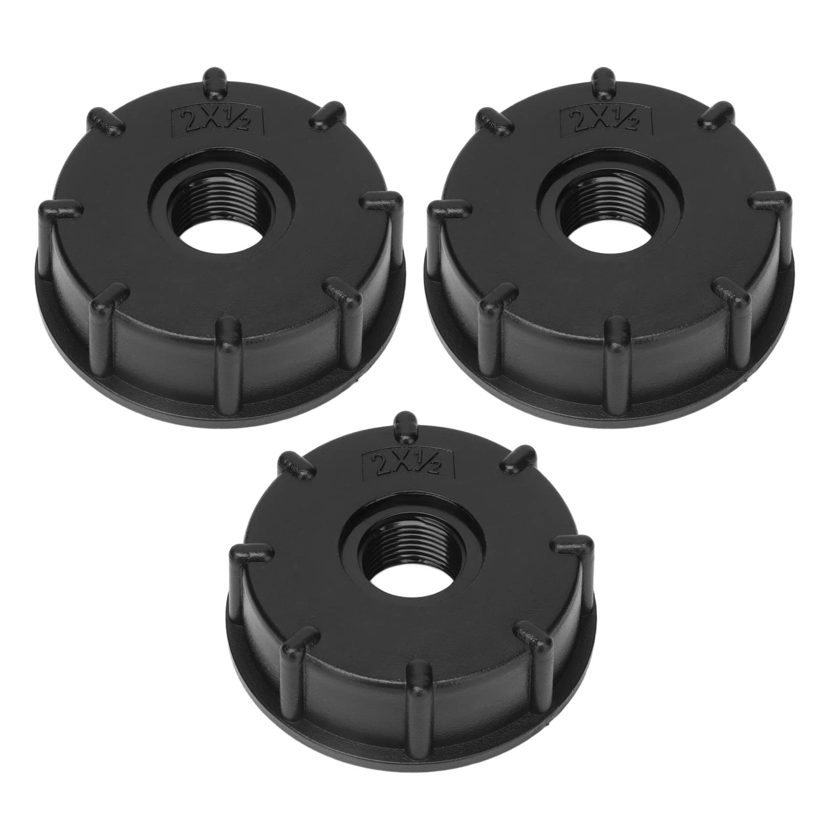 Yctze Set Raccordo Serbatoio IBC, Connettore a Filettatura Grossa 60mm, | 3 pezzi, materiale ABS resistente, guarnizione incorporata, tenuta ermetica