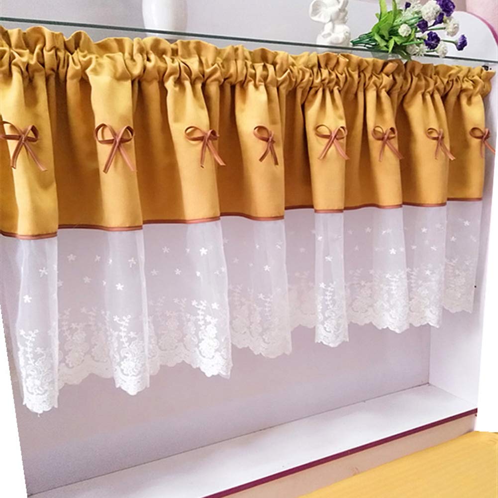 Cortina corta OKUOKA a prueba de polvo para puertas de armario y café