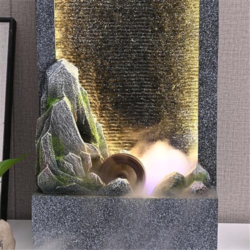 Fontaine d'intérieur cascade avec LED pour décoration de maison - 4