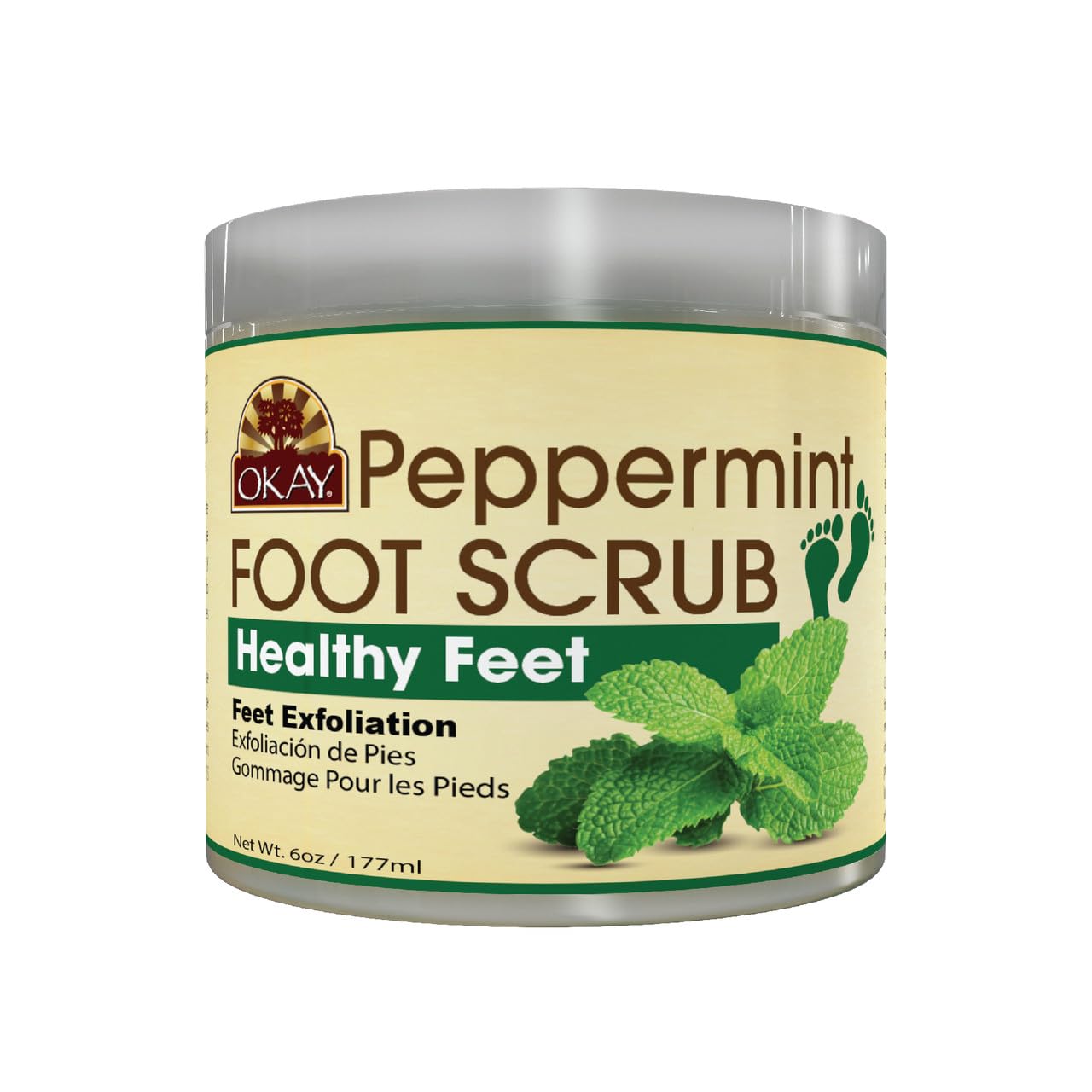 OKAY Peppermint Foot Scrub