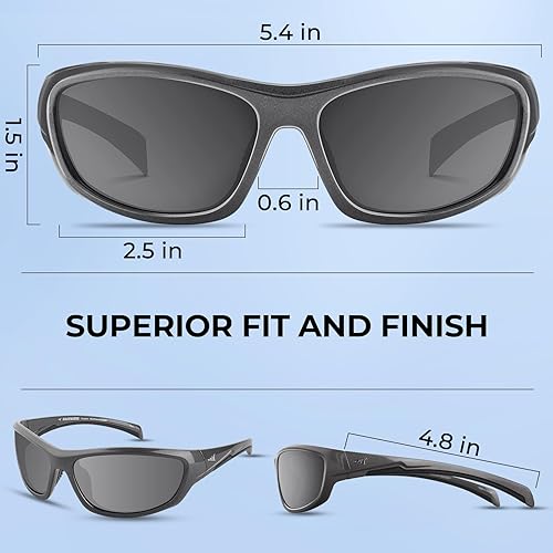 Miniatura 7 de KASTKING HIWASSEE - Lentes de sol deportivos polarizados para hombres y mujeres, ideales para conducir, pesca, ciclismo y correr, protección UV