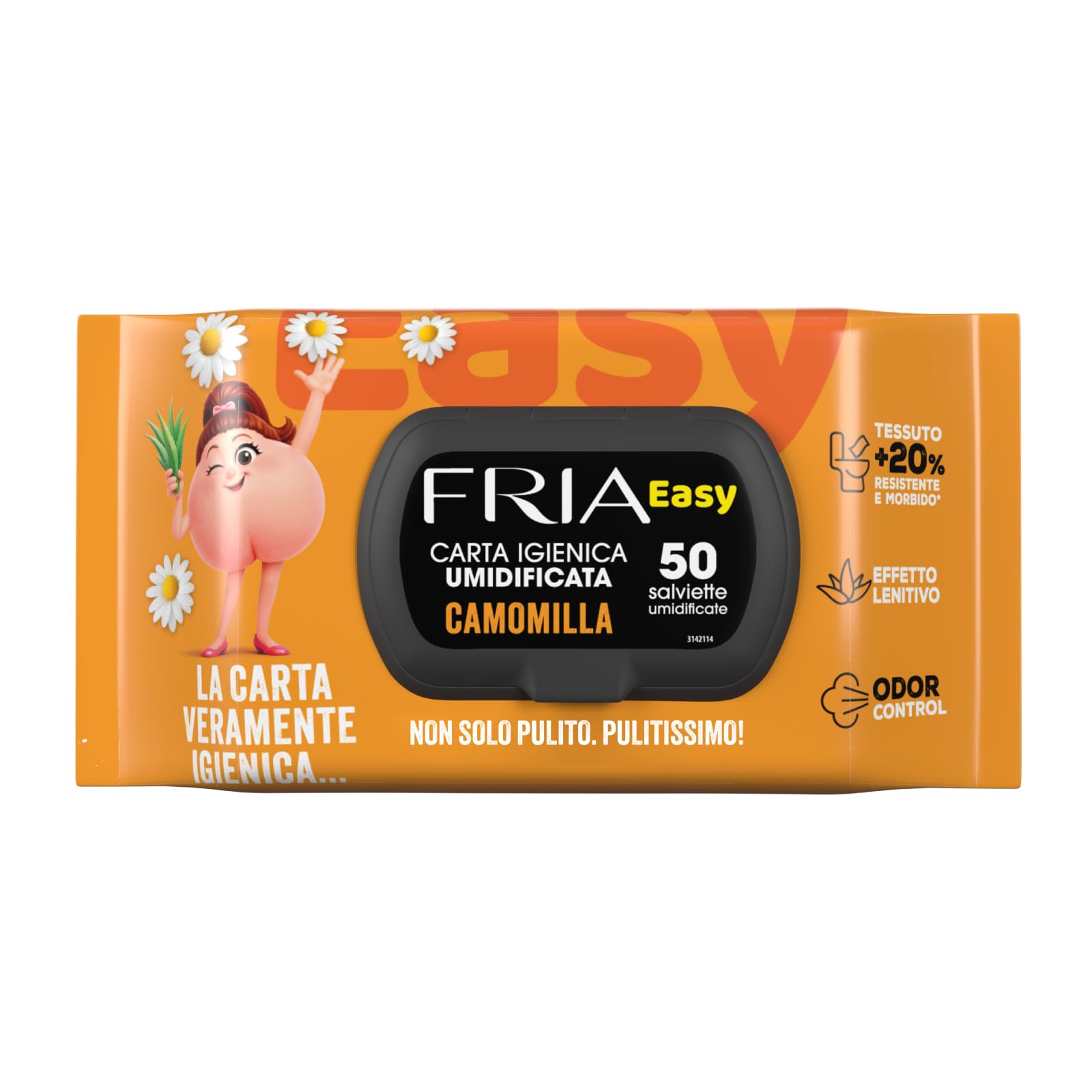 Fria Easy Carta igienica umidificata, 50 salviette, profumazione variabile