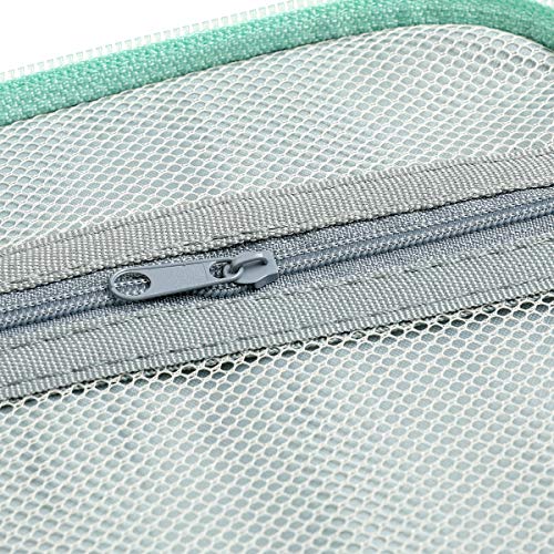 KOKNIT Estojo para agulhas de crochê, bolsa organizadora de armazenamento com zíper com bolsos para