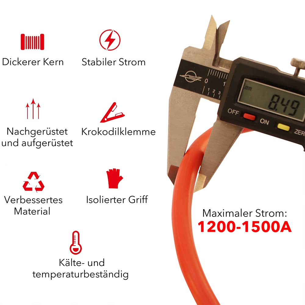 Melko Kabel rozruchowy do samochodu osobowego, kabel rozruchowy 1000 A