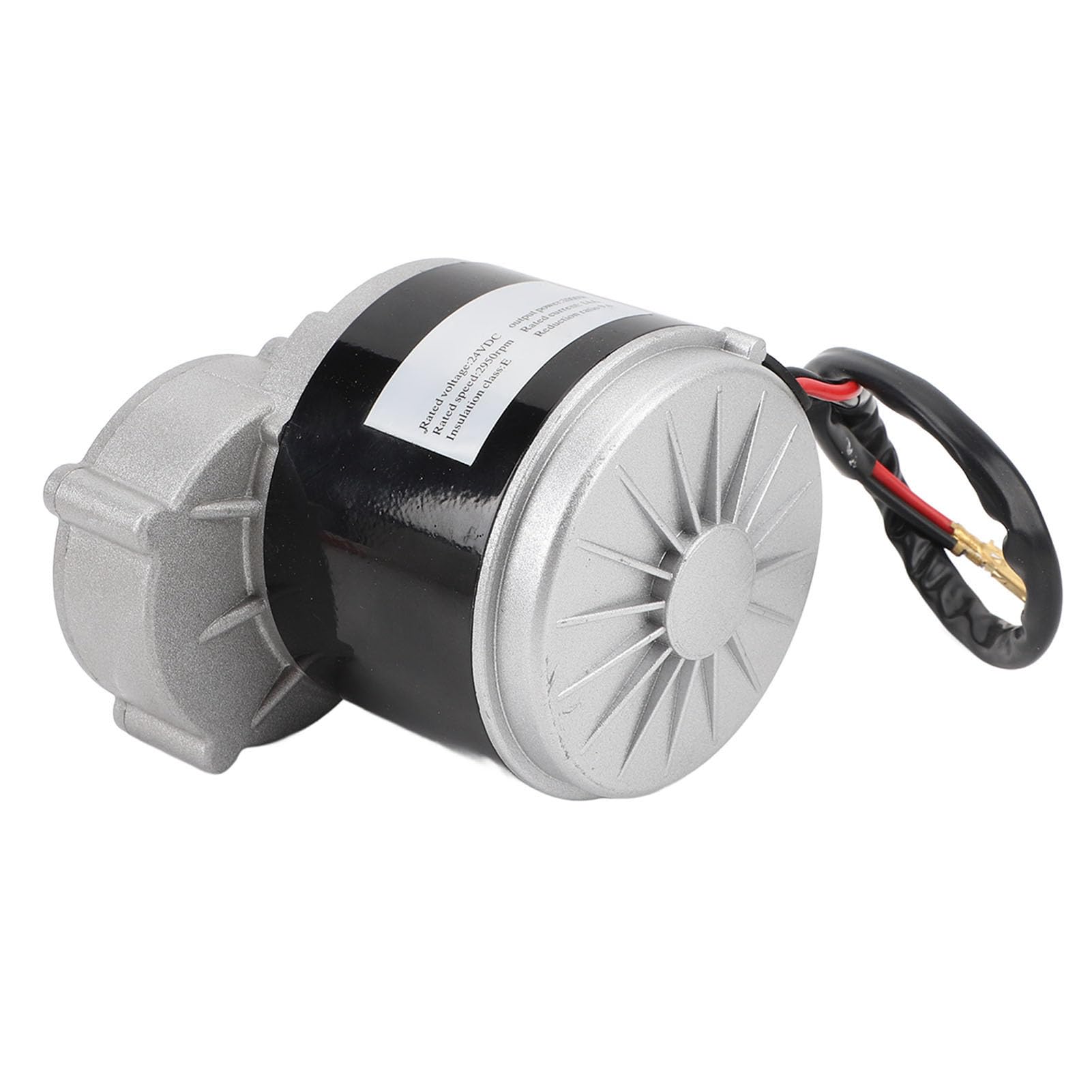 Motore Elettrico con Riduttore a Ingranaggi 24 V 1000 W, Motore Elettrico a Coppia Elevata per Aggiornamenti di Go Kart Triciclo Bici, Alloggiamento in Alluminio con Funzionamento Silenzioso,