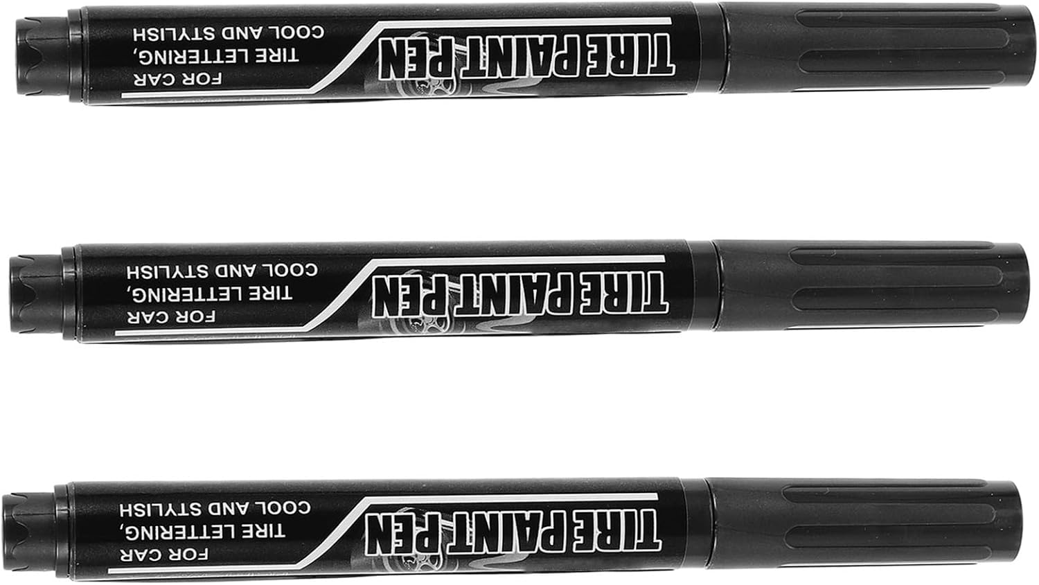 3pcs Car Tire Paint Pens Vibrant Color Specifically Formulated for Car Tires Water-based Sturdy Marker Pens and Graffiti Convenient and Portable