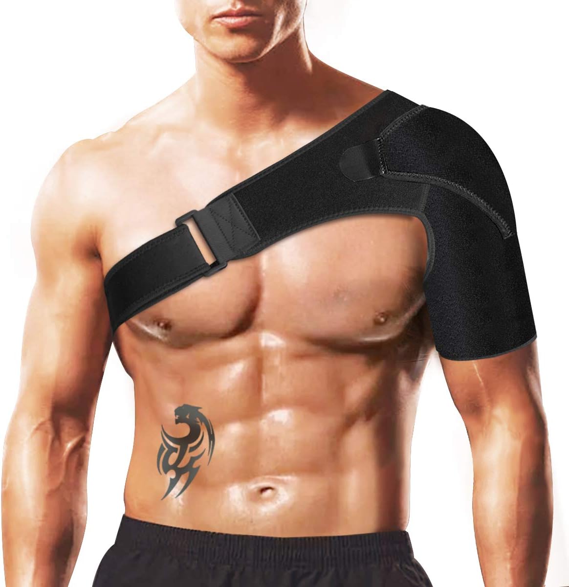 SMARTLAND Shoulder Brace for Men and Woman with Pressure Pad, Rotator Cuff Support and Breathable Neoprene Compression Sleeve, Support for Shoulder
