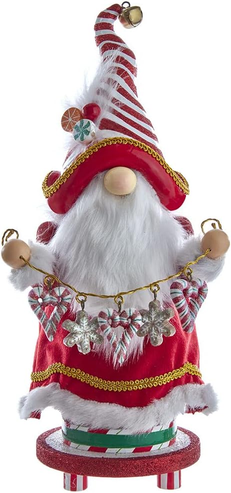 Kurt S. Adler Jolly Jingles Gnome Nutcracker, 15-Inch, Multicolored