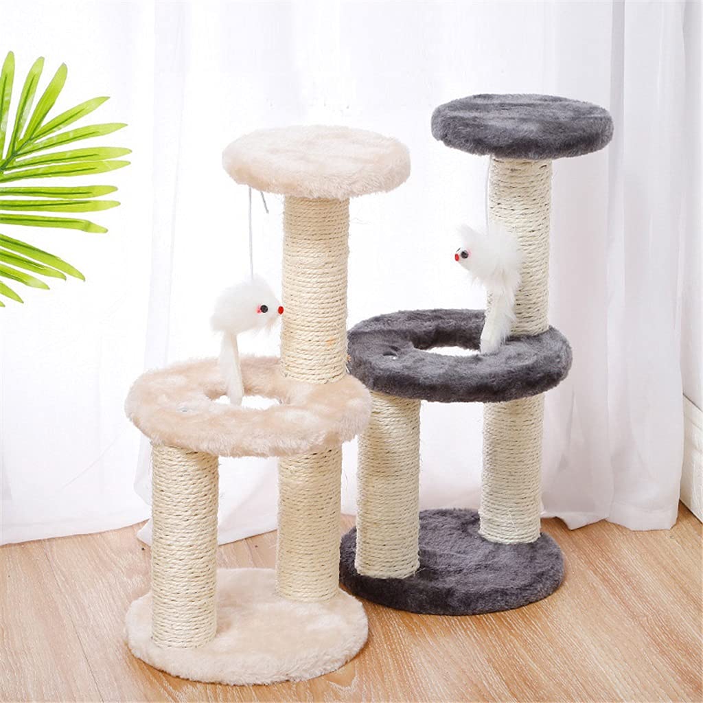 Casa del árbol para Gatos pequeños Rascadores para Gatos Estructura trepadora con Mesa Tipo Hamaca Juguete para Gatos Casa de Juegos para Gatitos，