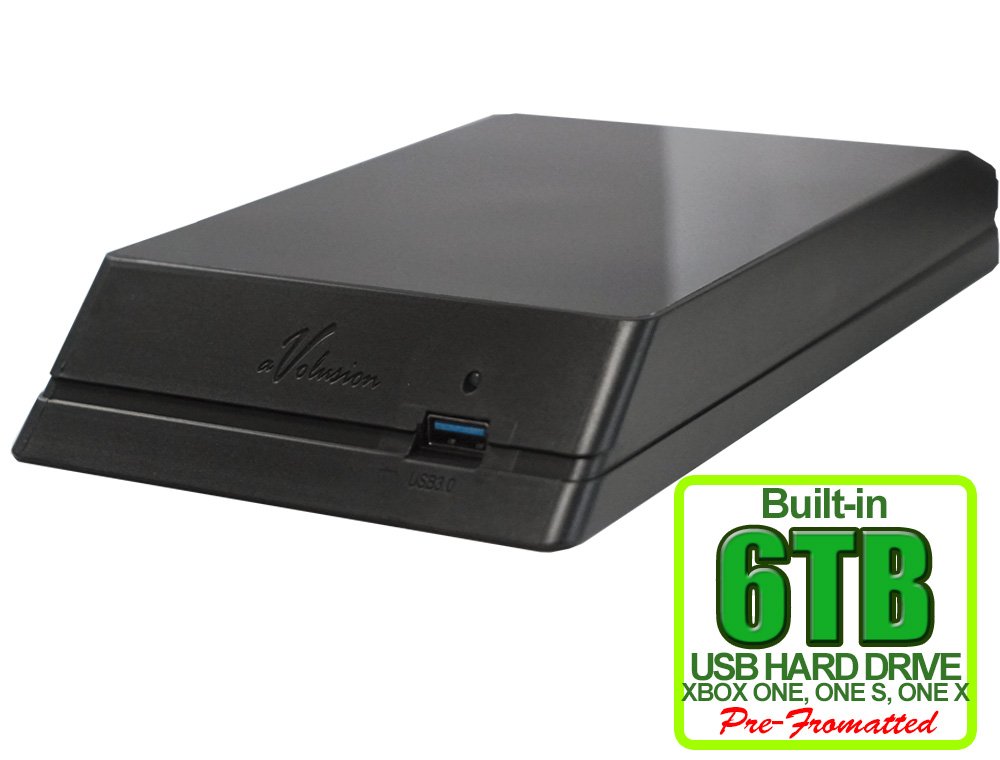 Avolusion HDDGear Pro X 6TB External USB 3.0 Gaming Hard Drive For Xbox One X, S, 1st Gen