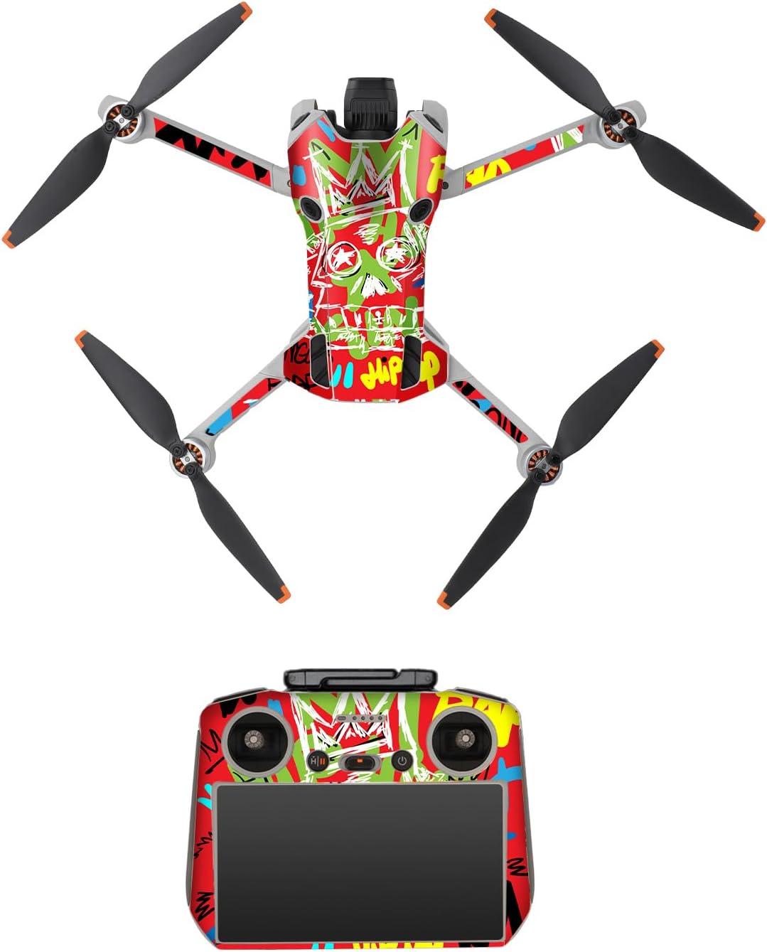 Mavic Mini4 Pro Skin Wrap for DJI Mini 4 Pro Camera Drone Body Arms RC2 Remote Controller Whole Set Sticker Decal Scratch-Proof Accessories