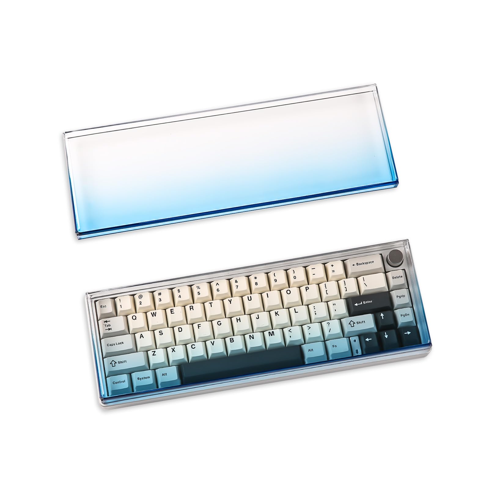 Amazon.co.jp: YUNZII グラデーション キーボードカバー 透明アクリル 