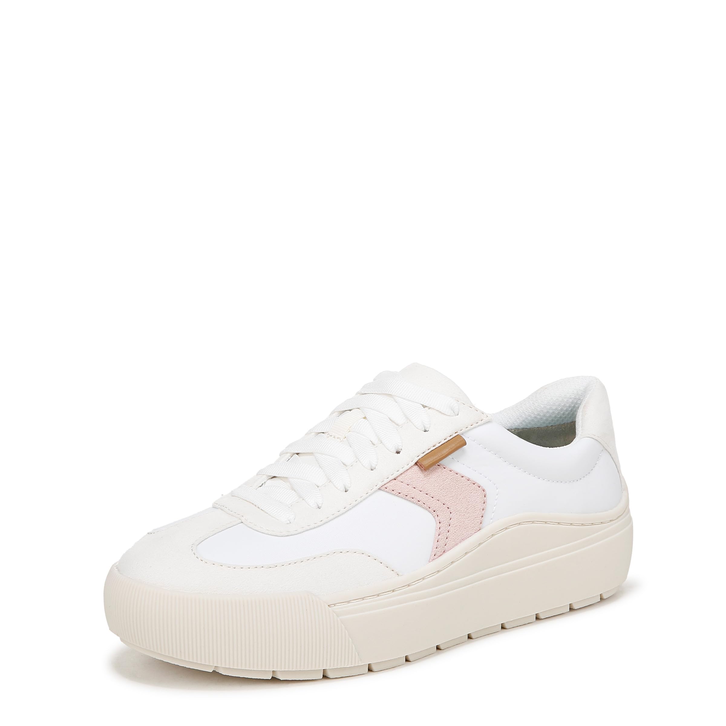 Dr. Scholl's Shoes Womens Time Off Win Sneaker White/Tofu Fabric 6.5 M