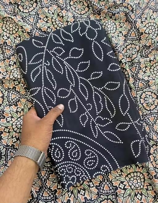 Trendy New Crepe Silk Printed Saree for Women with Running Blouse | Elegant Lightweight Designer Saree for Party-image-38