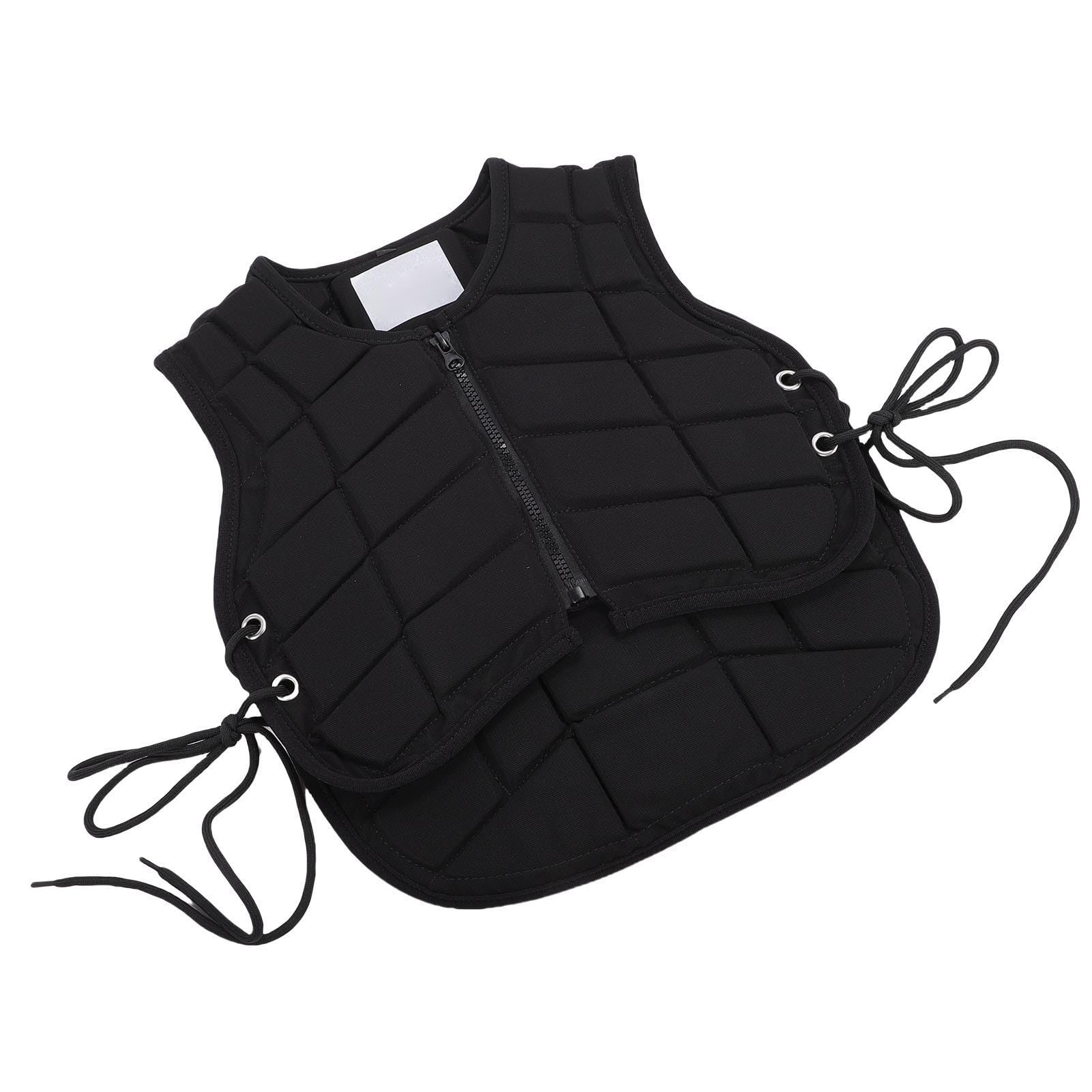 Kids Horse Riding Vest with Zipper Design | Vestibilità regolabile, materiale in poliestere , movimento confortevole, funzionalità di sicurezza migliorate