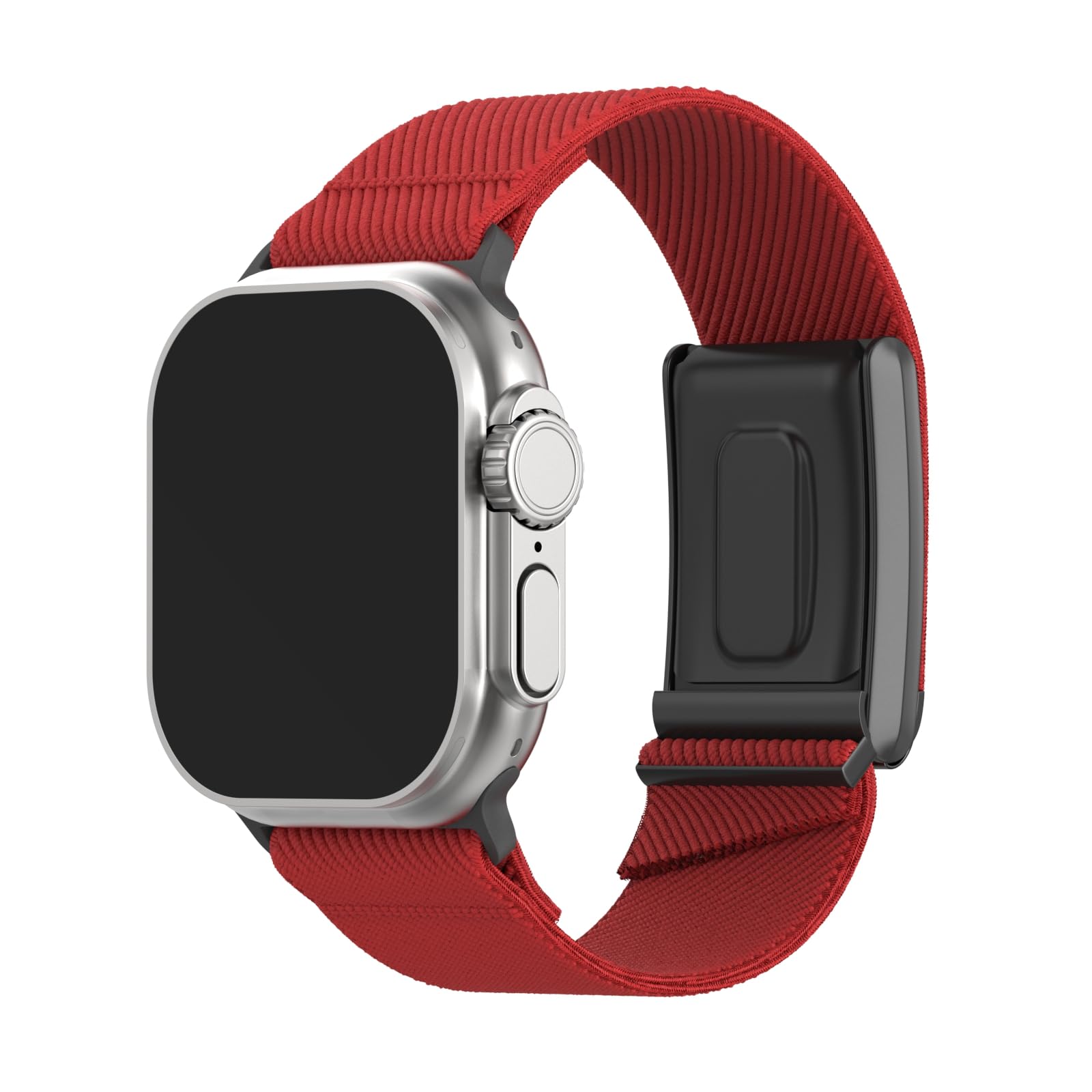 Nylon Hybrid Strap Compatible with Apple Watch + Whoop 4.0, Odor Resistant and Breathable Nylon band