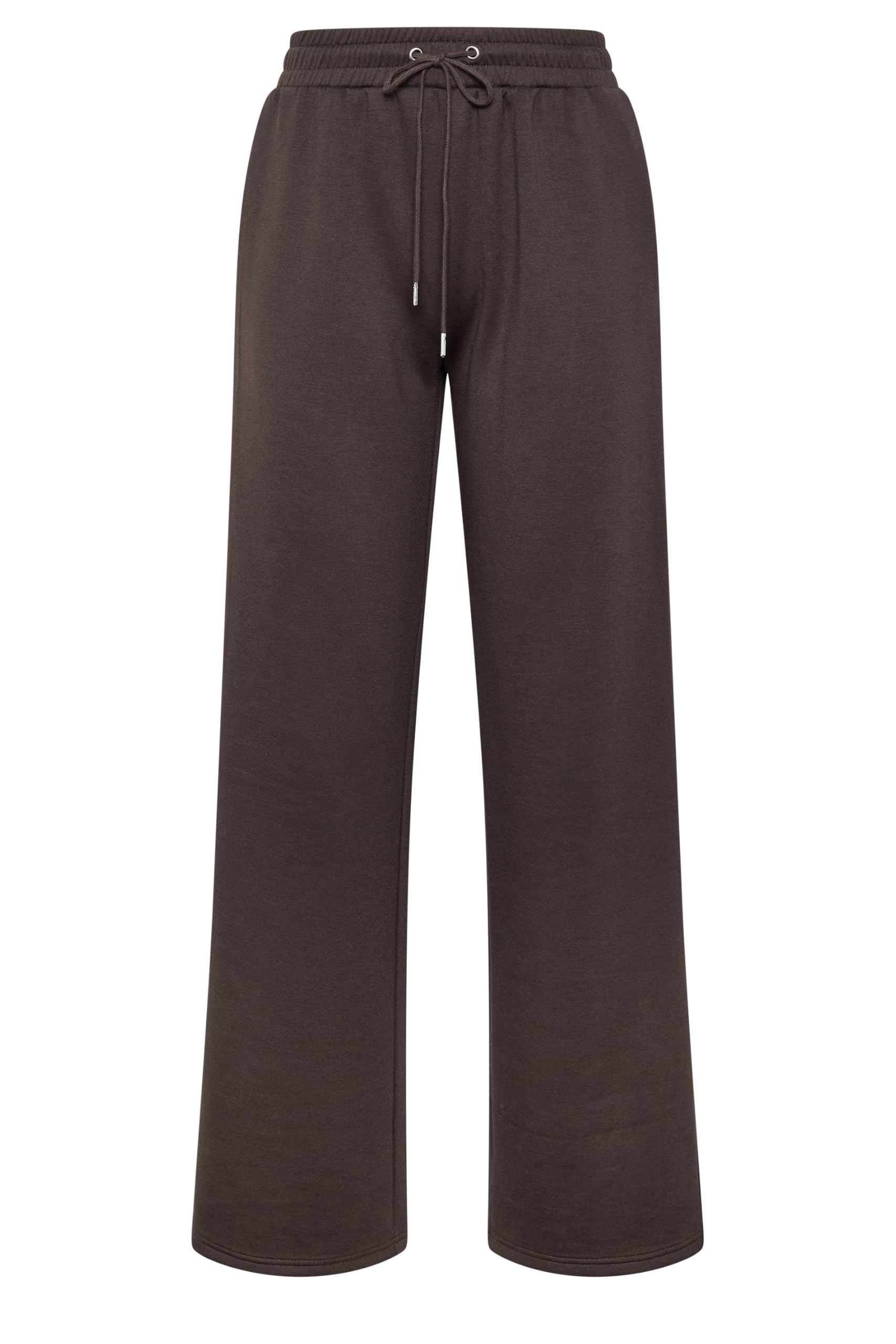 Long Tall Sally Women's Chocolate - Lts Premium Tall Brown Wide Leg Joggers
