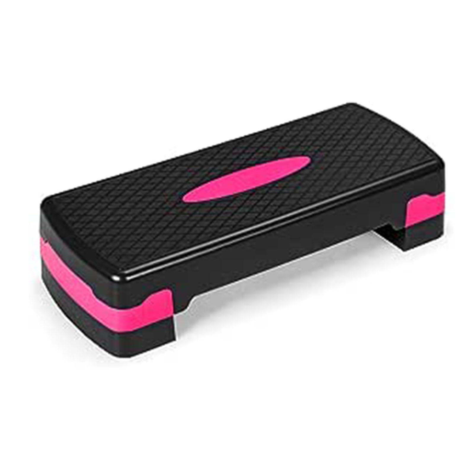 GOPLUS Aerobic Stepper, Höhenverstellbares Steppbrett, rutschfeste Step Bench, Trainingsgerät für Zuhause, mit 2 Stufen, bis 250 kg Belastbar, für Aerobic und Fitness-Workouts