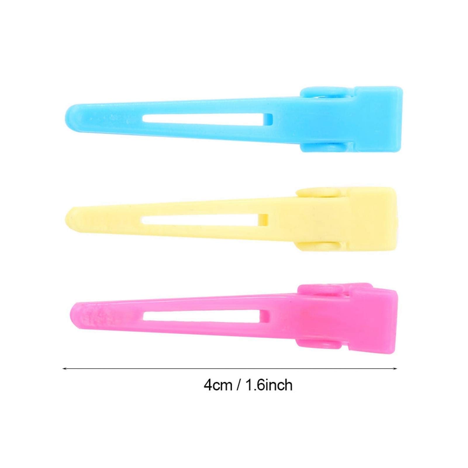 60pcs Perms Hair Clips, Hair Barrette, Hairdressing Clamps, With Good Tension to Ensure Firm Grip Professional Perms Tools Suitable For Hair Salons Homes And Other Places 3 Color 3