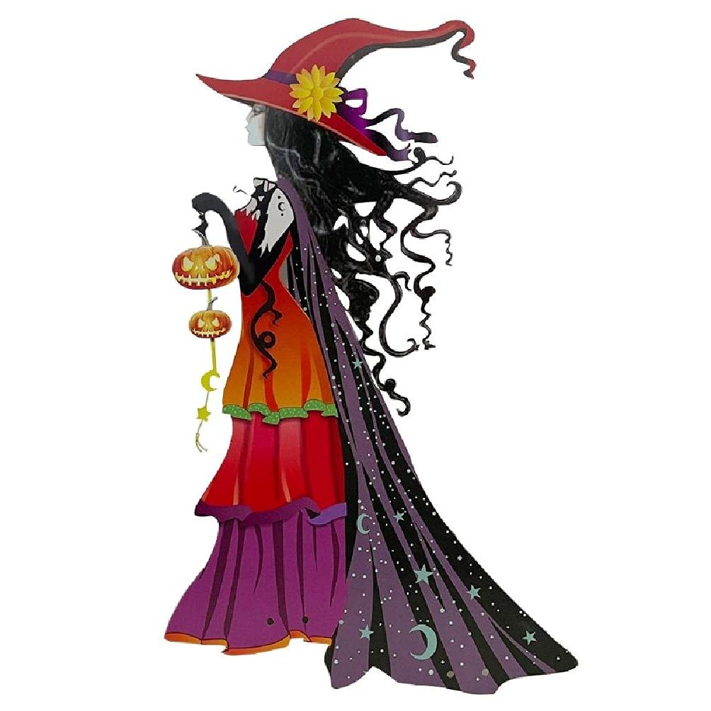 stoertuy Halloween Witch Decoration , Fantastic Art Collection Courtyard Garden Lawn Indoor Outdoor Creative Doll Decor Figurines