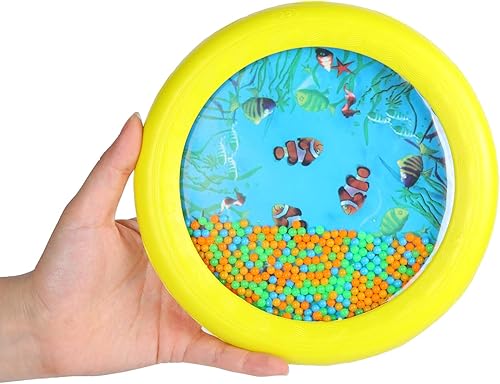 Vista 11 de Musfunny Tambor de océano Wave Bead Drums Gentle Sea Sound Music Gift Musical Educativo Sea Sound Drum Tool para niños y bebés (azul)