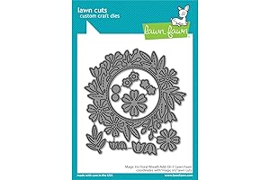 Lawn Fawn Magic Iris Floral Wreath Add-On Dies LF2795