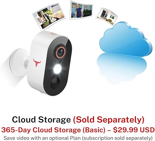 Miniatura 8 de Cámara de seguridad inalámbrica de 1080p con detección humana AI, visión nocturna, conversación bidireccional, almacenamiento en la nube, WiFi 2.4G,