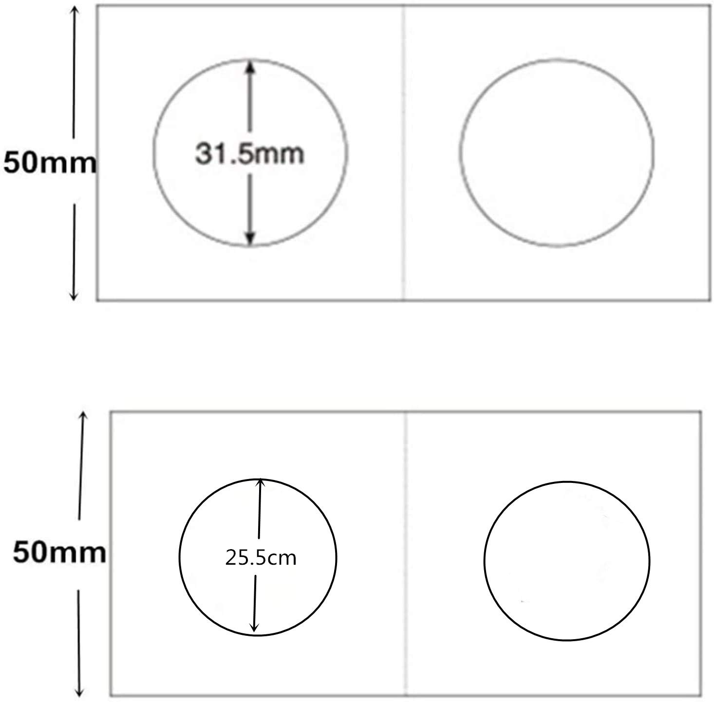 Monedero Halter para Colección de Monedas de Cartón - Protección y Almacenamiento (25.5 mm y 31.5 mm) - Cajas Pequeñas