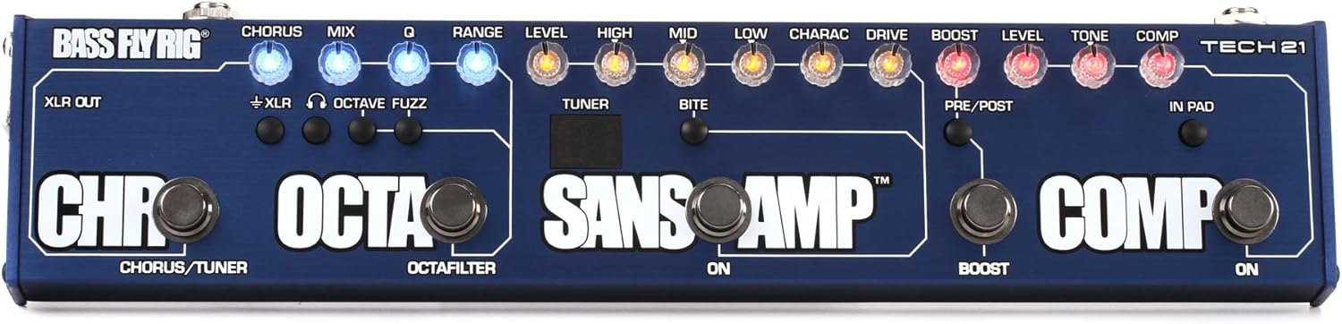 Tech 21 SansAmp Bass Fly Rig Multi-Effects Bass Pedal