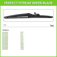Vista 53 de PARRATI® 12 Inch Rear Wiper Blade Replacement for 2001-2012 2019-2023 Toyota RAV4 2001-2019 Highlander/2011-2024 Dodge Durango 2009-2022