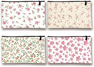 INFUNLY Juego de 4 bolsas de cosméticos de lo...