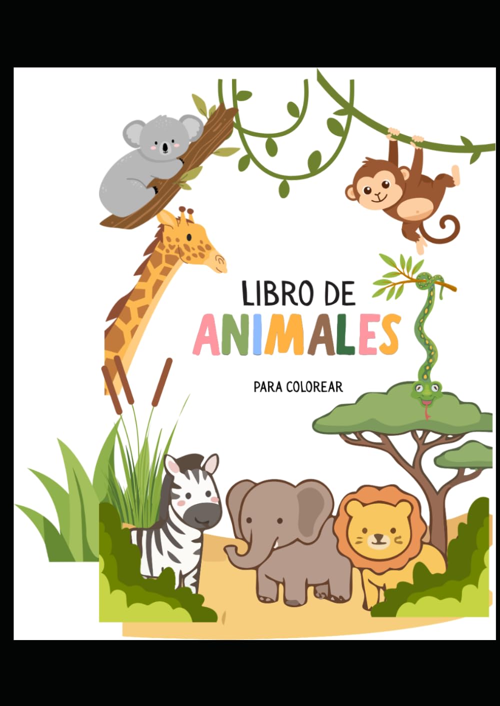 Libro para colorear animales: Perros y gatos