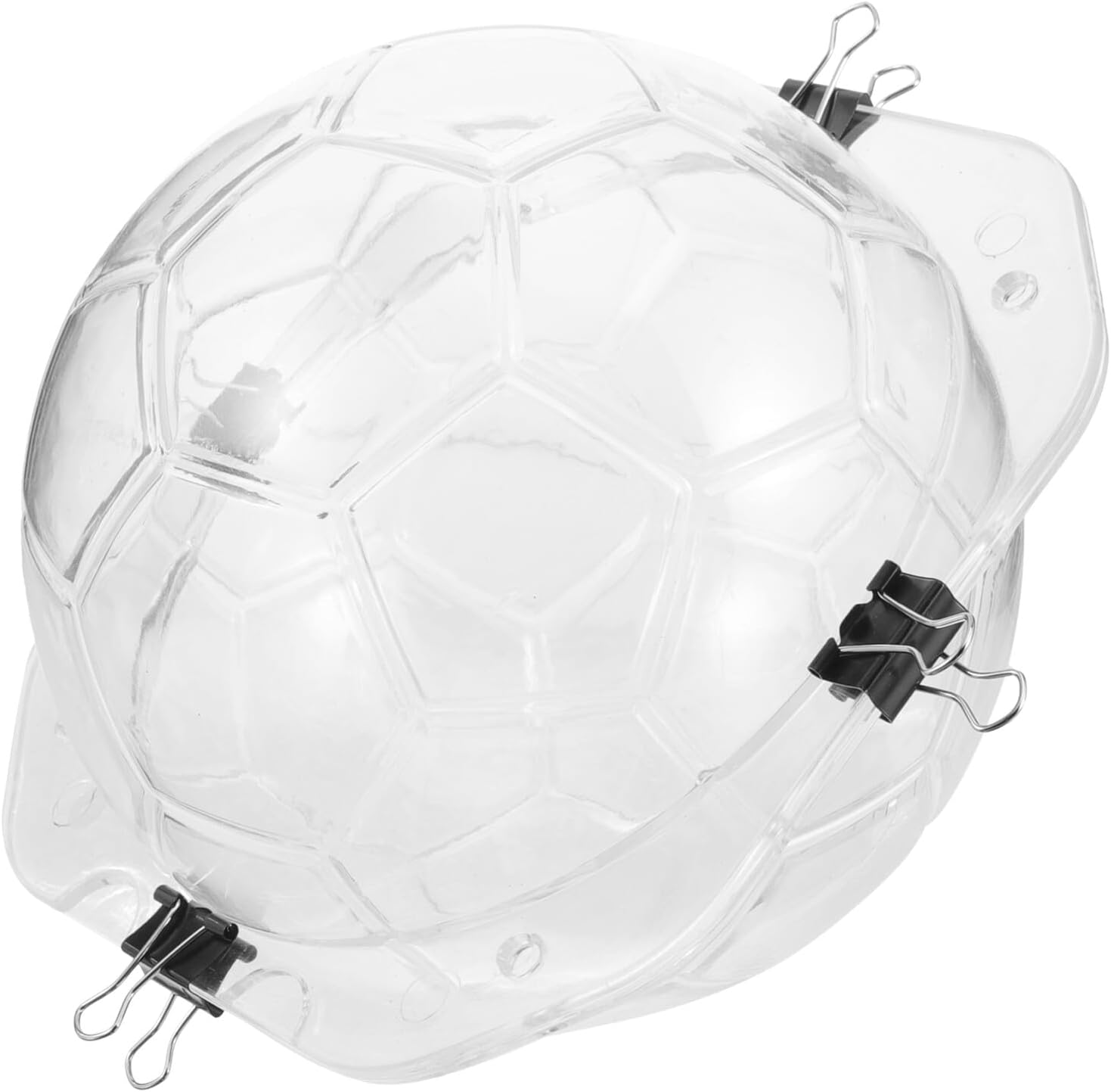 3d Ball Shape Chocolate Mold Set Nonstick Hard Plastic Football Candy Baking Molds with Magnet DIY Cake Decoration for Sports-themed Party