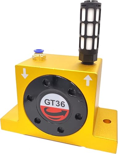 Miniatura 4 de GT36 vibrador neumático de la turbina de aire G 38" serie de oro GT-16 de los vibradores neumáticos industriales de la turbina, Amarillo