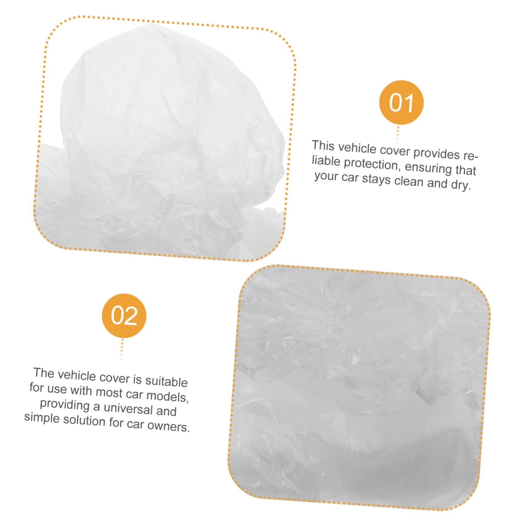 SEWOART SUV Protective Cover Auto Covers Rainproof Dustproof Car for Outdoor Automotive Use — view 3