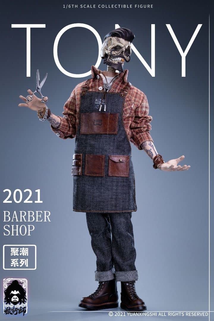 Amazon.co.jp: jc001 Barber Tony 理容師 トニー 1/6 フィギュア (検