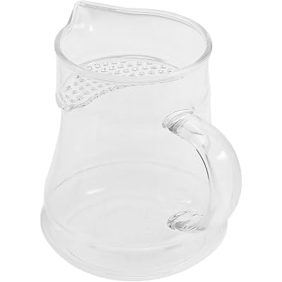 Heat Resistant Glass Tea Pitcher Fairness Cup Tea Dispenser with Handle