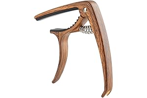 Premium Wood Capo for Acoustic, Electric and Classical Guitars