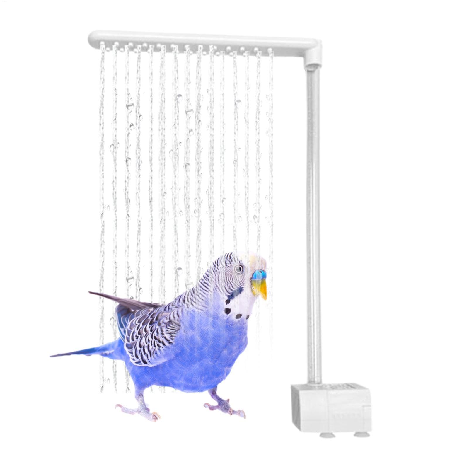 Ducha De Loro - Baño De Ducha De Pájaro | Fuente De Baño para Pájaros | Baño De Pájaros De La Jaula De La Fuente | Cinturón De Baño Automático para Periquitos Y Periquitos