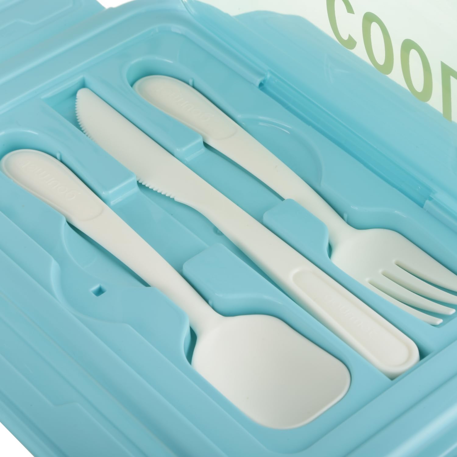 KASANOVA Lunch Box Tonda A Scomparti Per Poke - Contenitore Ermetico Con Siberino, Microonde E Lavastoviglie, Colore Tortora - 3
