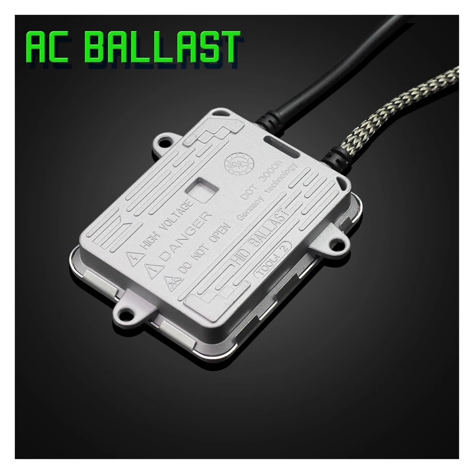 Kit Luz Xenón HID Balastro CA + Bombilla 55W 3000K-8000K para Faro Antiniebla H1 H3 H7 H8 H11 9005 HB3 9006 HB4 881 880 9012 Xenon Ballast Hid(6000K White,9005/HB3)