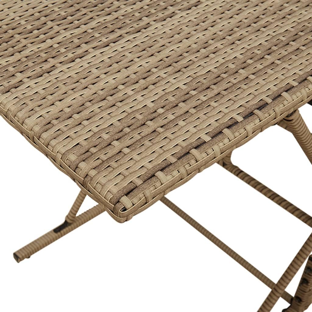 vidaXL Set da Pranzo da Giardino 7 pz con Cuscini Beige in Polyrattan, Set da Pranzo, Set per Esterni, Set mobili da Esterno, Set da Giardino