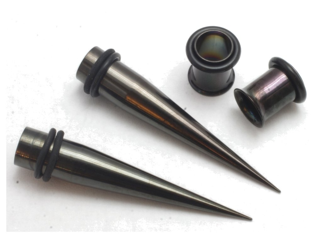 Titanium Bodfx Body Jewelry Zaya Body Jewelry Pair Of Black