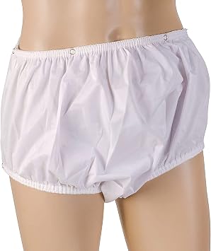 MABIS Waterproof Incontinence Underwear for Disabled, Elderly, Handicapped, Potty Training, Pregnancy or Postpartum, Snap On, Large 38-44 Inches