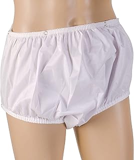 MABIS Waterproof Incontinence Underwear for Disabled, Elderly, Handicapped, Potty Training, Pregnancy or Postpartum, Snap On, Large 38-44 Inches